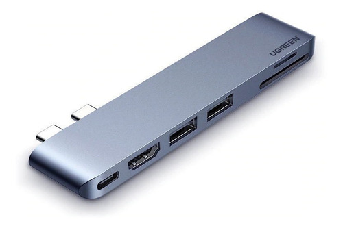 Hub Para Macbook Pro Air Dual Usb C 6 En1 Hdmi Thunderbolt 3