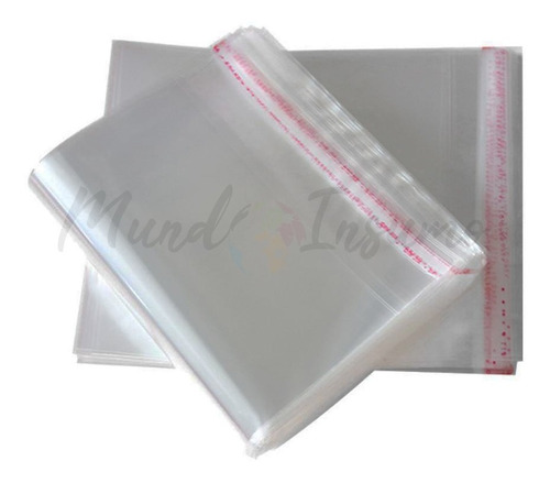 Bolsa Tipo Celofán Cierre Con Adhesivo 35x45 Cms 100 Unds