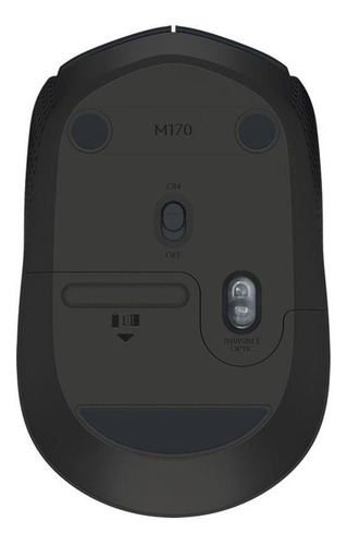 Mouse Logitech M170 Preto E Cinza Sem Fio Pronta Entrega