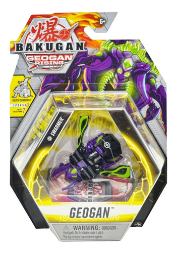 Bakugan Geogan Rising Swarmer Morado Verde Spin Master