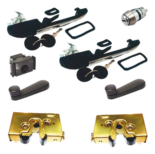 Kit Manijas Exteriores Y Elevador Chapas Caribe 77-80 2 Ptas