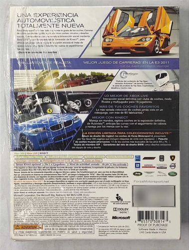 Forza Motorsport 4 Lmited Edicion Coleccion Xbox 360 Retromx (Usado)