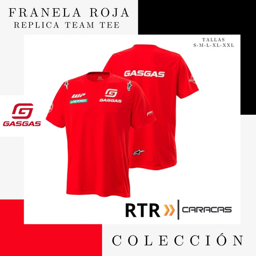 Franela Gas Gas Roja (team Tee)