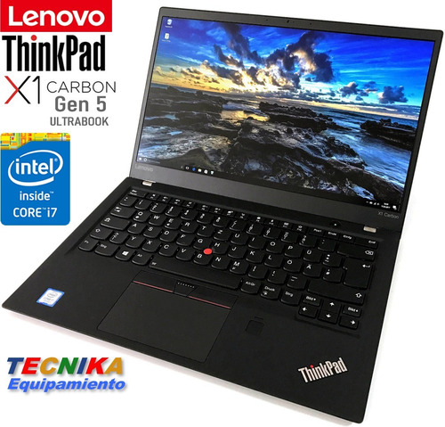 Imagen 5 de 8 de Notebook Lenovo Thinkpad X1 Carbon 5 Gen I7-7500u 8gb 256ssd