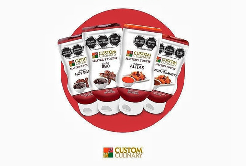 Salsa Bufalo- Salsa Bbq- Mango Habanero- Hot Bbq ( 4 Pzs )