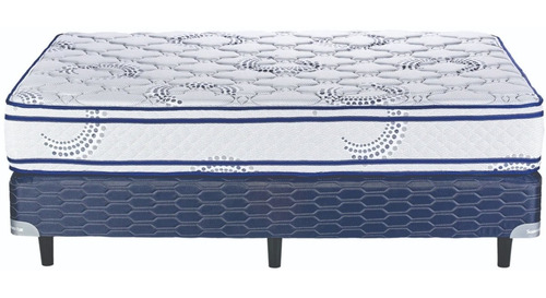 Sommier Suavestar Espuma Atmosphere 2 1/2 plazas de 190cmx140cm azul y blanco