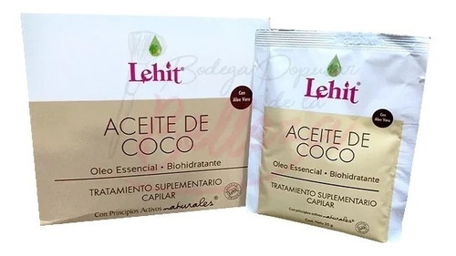 Aceite Coco Lehit Tratamiento 2 Sobre - g