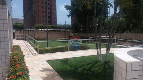 Excelente Apartamento Com 3 Dormitórios, Com Closet E Projetados À Venda, 100 M² - Candelária - Natal/rn - Ap0010