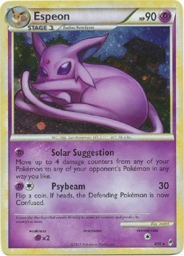 Espeon 4/95 Holo Raro Pokemon Tcg