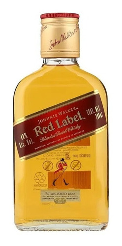 Whisky Johnnie Walker Red Vidrio 200 Ml