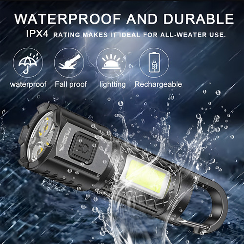 Linterna Led, Flash Portátil Usb, Luces De Trabajo Para Acam