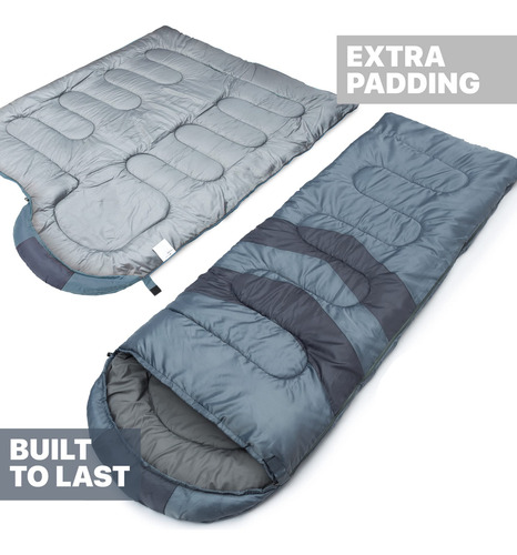 Saco De Dormir Portatil Impermeable De Poliester Color Gris