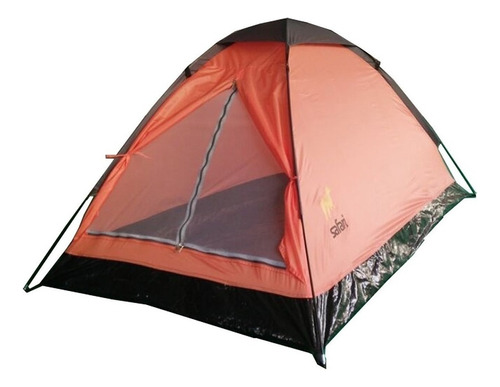 Carpa 1 O 2 Personas Safari Madagascar Facil Armado Rapido Color Naranja Oscuro