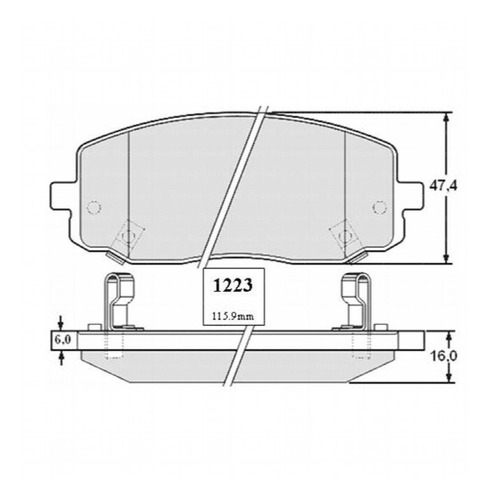 Pastillas Freno Kia Morning 1.1 2009 Sohc Motor G4hg Mpi