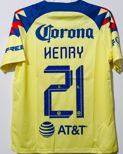 Jersey América 2024 Titular Amarilla Henry Martin Niño