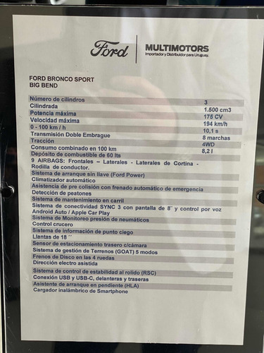 Imagen 22 de 23 de Ford Bronco Sport