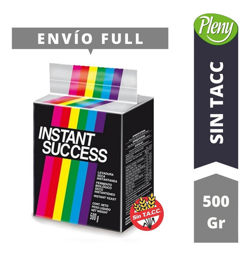 Imagen 1 de 4 de Levadura Instant Success Masa Salada X 500 Gr - Sin Tacc