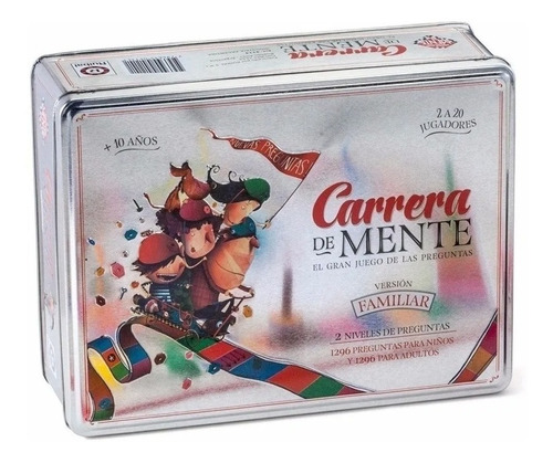 Juego De Mesa Carrera De Mente Familiar Caja Metalica Ruibal