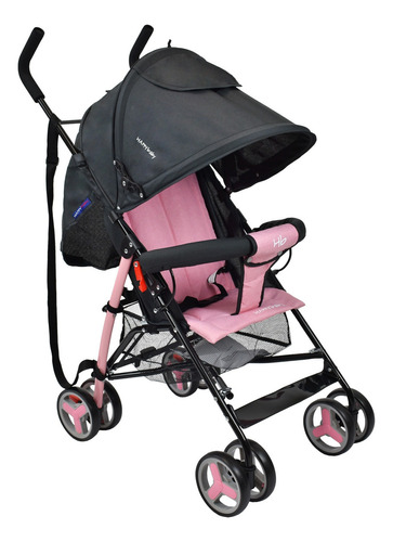 Coche Bebe Paseador Future Happy Baby Color Rosa Chasis Negro