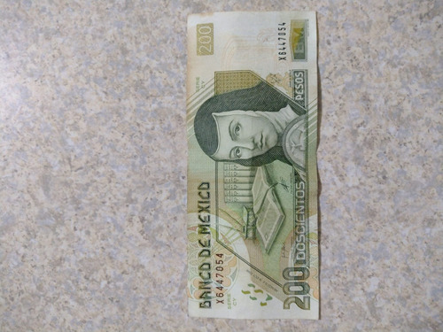 Billete De $200 Sor Juana 