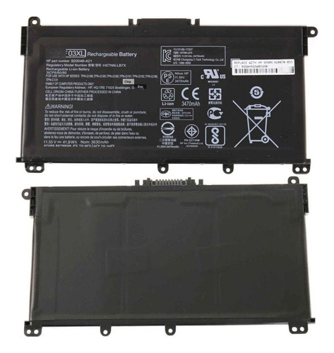 Repuesto Bateria Para Hp Ht03xl X360 L11421-421 Da Cs Db8r