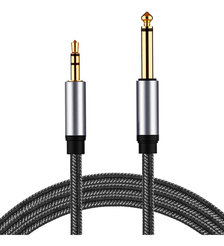 Cable Ts De Pulgada A Trs De 3,5 Mm, Carcasa De Cobre