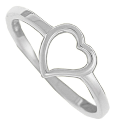 Boma Jewelry Sterling Silver Open Heart Ring