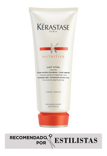 Imagen 3 de 9 de Acondicionador Kérastase Nutritive Lait Vital en tubo depresible de 200mL por 1 unidad