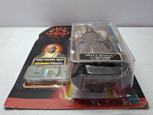 Hasbro Star Wars Episode I Mace Windu Commtech Chip (Usado)