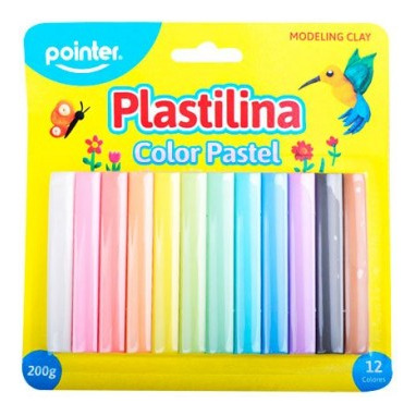 Plastilina Pointer Pastel 12 Colores Surtidos