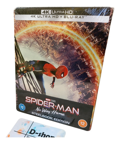 Spider Man No Way Home Película Bluray Steelbook Nuevo Hd 4k