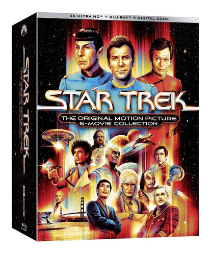 4k Ultra Hd + Blu-ray Star Trek Original Collection 6 Films