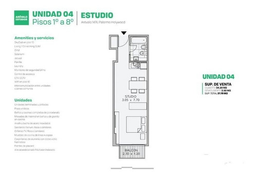 Departamento En Venta Palermo 1 Ambiente