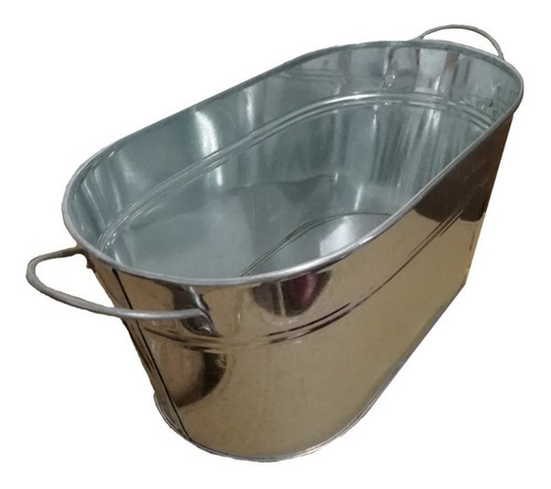 Imagen 3 de 7 de Frapera Hielera Balde Champagne Zinc Oval Devotofertas