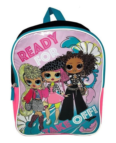 Mochila Escolar Lol Surprise 15 Pulgadas Preescolar Correas Ajustables Color Rosa