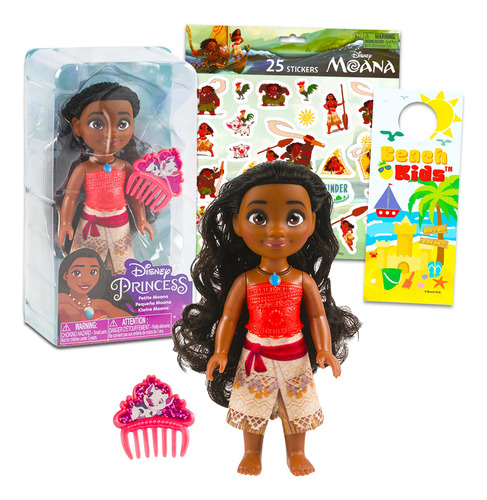 Set De Muñecas Disney Moana Con Muñeca Moana De 15 Cm Con Pe