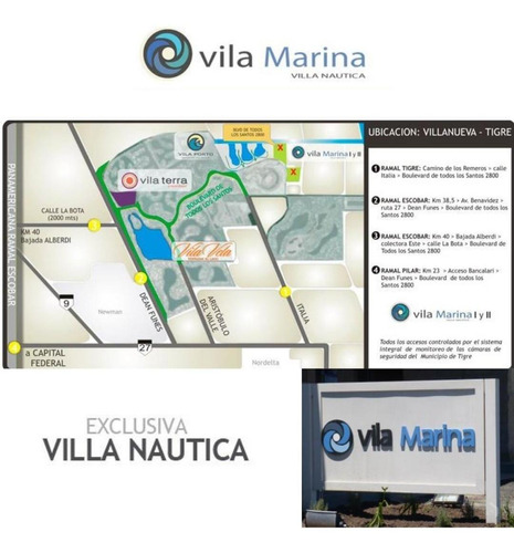 Imagen 1 de 3 de Venta Lote Con  Amarra Vila Marina Ii Villa Nautica