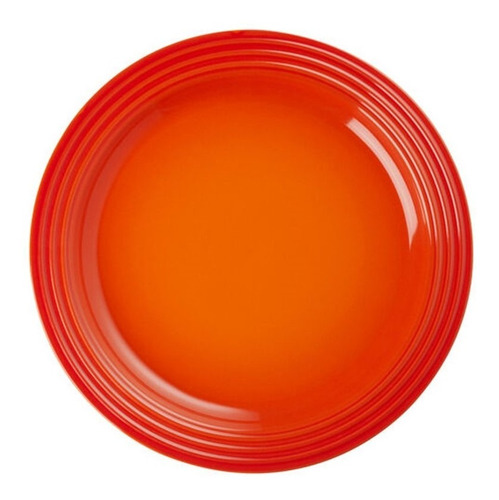 Prato Raso Le Creuset 27cm Cerâmica Redondo Laranja