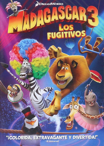 Madagascar 3 Tres Los Fugitivos Pelicula Dvd