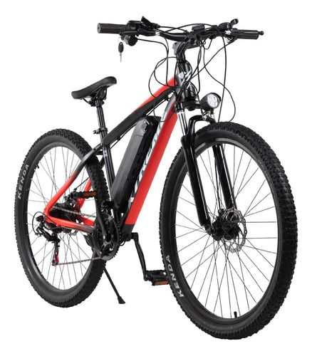 Bicicleta Electrica 29 Recargable 21 Vel 350w Montaña Bike Color Rojo