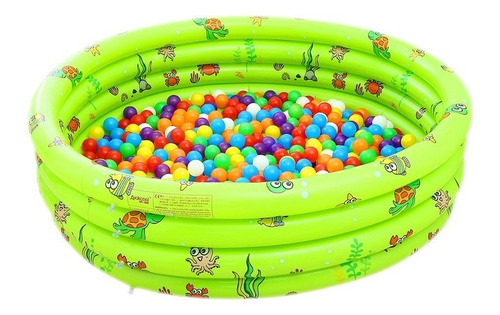 Piscina Inflable Para Niños 3 Anillo Diseños Verano 110x25cm