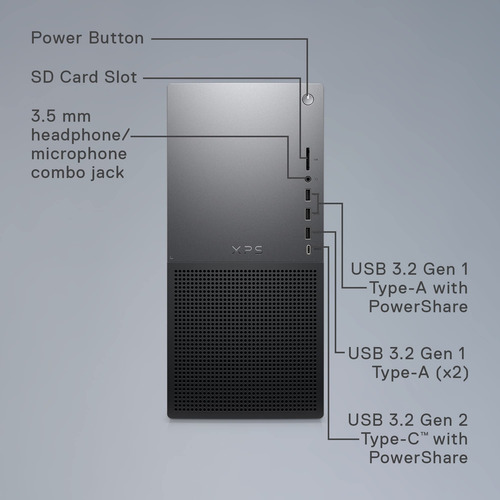 Desktop Dell Xps 8960 Intel Core I7-13700 16 Gb 1 Tb Ssd Win
