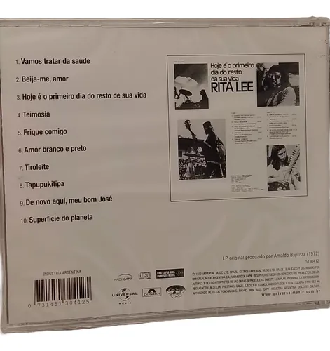 Rita Lee Hoje É O Primeiro Dia Do Resto Da Sua Vida Cd (Usado)