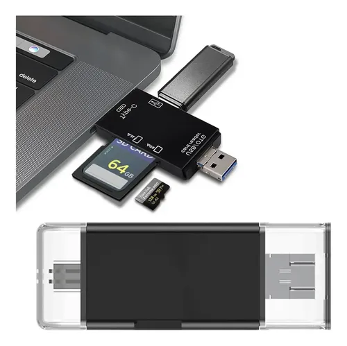 Adaptador 3 En 1 Lector Tarjetas Sd Y Micro Sd, 2.0 Usb | Cuotas sin ...