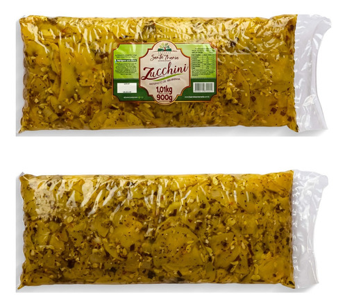 Imagem 2 de 3 de Kit 10 Zucchini Antepasto De Abobrinha Aperitivo (1,01kg)