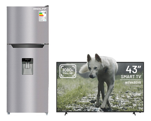 Wolff - Refrigeradora Nofrost De 248l + Smart Tv 43  Full Hd