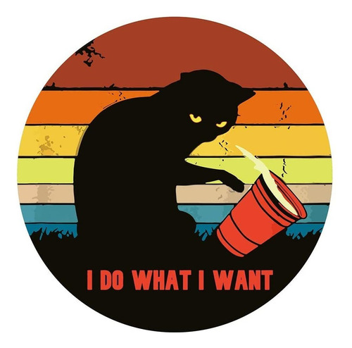 Agmdesign I Do What I Want Mouse Pad Negro Cat Gaming Mouse