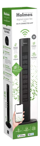Ventilador De Torre Holmes 36 Smart Wi-fi Conectado A Alexa
