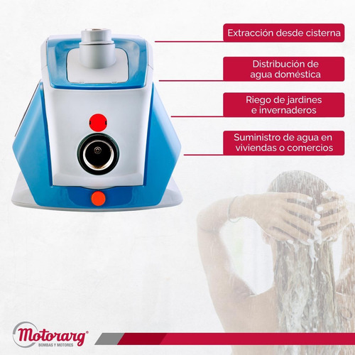 Imagen 4 de 11 de Bomba Presurizadora Motorarg Tip Matic Hasta 6 Baños 1 Hp
