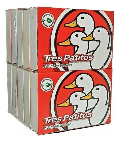 Fosforos Tres Patitos Pack X 10 Unidades 